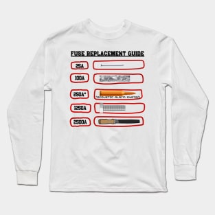 Electrician Electric Engineer Humor Fuse Long Sleeve T-Shirt